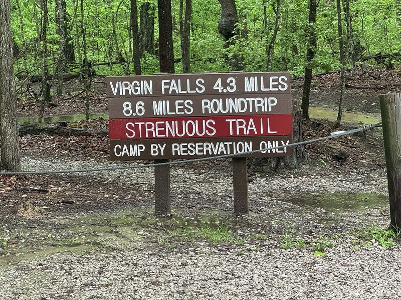 Virgin Falls Trailhead