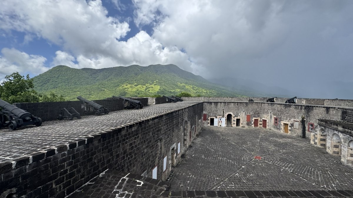 Fort and Volcano view
